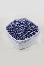 6 mm Füme Cam İnci Boncuk Aksesuar Takı Malzemesi (30 Gr 105 Adet)