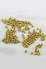 6 mm Gold Ton Kaplama CCB Plastik İnci Boncuk Aksesuar Malzemesi (25 Gr)