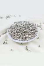 6 mm Gümüş1 Kaplama CCB Plastik İnci Boncuk Aksesuar Malzemesi (25 Gr)