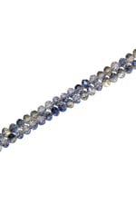 6 Mm Indigo Kristal Cam Boncuk 1 Dizi - (80-85 ADET)