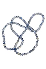 6 Mm Indigo Kristal Cam Boncuk 1 Dizi - (80-85 ADET)