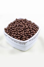 6 mm Kahve Cam İnci Boncuk Aksesuar Takı Malzemesi (30 Gr 105 Adet)