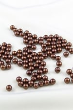 6 mm Kahve Cam İnci Boncuk Aksesuar Takı Malzemesi (30 Gr 105 Adet)
