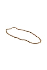 6 mm Kahve Kaplama Kristal Cam Boncuk 1 Dizi - (80-85 Adet)
