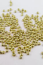 6 mm Kaplama Basık Gold Boncuk Aksesuar Takı Malzemesi (25 Gram)