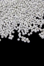 6 Mm Kireç Beyaz Ahşap Boncuk 55 gr