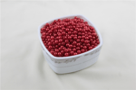 6 mm Kırmızı Tonu İnci Boncuk 30 Gr (Kolye, Bileklik, Küpe ve Takı Yapımı)