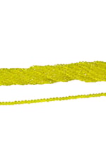 6 mm Limon Kristal Cam Boncuk 1 Dizi - (80-85 Adet)