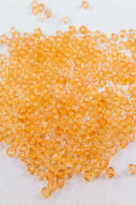 6 mm Piramit Turuncu Akrilik Boncuk Aksesuar Takı Malzemesi (18 Gram)