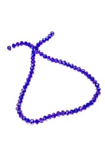 6 mm Saks Janjan Kristal Cam Boncuk 1 Dizi - (80-85 Adet)