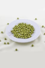 6 mm Zeyin Yeşili Cam İnci Boncuk Aksesuar Takı Malzemesi (30 Gr 105 Adet)