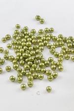 6 mm Zeyin Yeşili Cam İnci Boncuk Aksesuar Takı Malzemesi (30 Gr 105 Adet)