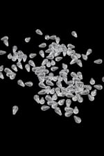 6x12 Damla Kubbesi Oval İçten Delikli Akrilik Boncuk (25 Gr 100 Adet)