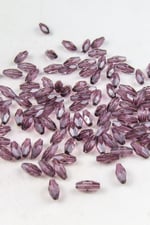 6x12 mm Mürdüm Arpa Akrilik Boncuk Aksesuar (25 Gram)