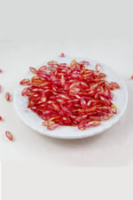 6x12 mm Pembe Kırmızı Akrilik Boncuk Aksesuar (25 Gram)