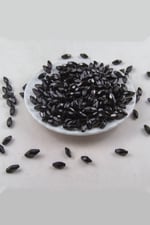 6x12 mm Siyah Arpa Plastik Boncuk Aksesuar (25 Gram)