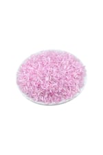 6x2 mm Açık Şeffafımsı Pembe Boncuk 100 Gr