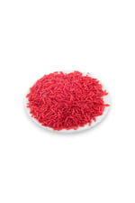6x2 mm Bayrak Kırmızı Boru Boncuk 100 Gr