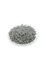 6x2 mm Kristal Gri Boru Boncuk 100 Gr