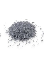 6x2 mm Kristal Koyu Gri Boru Boncuk 100 Gr
