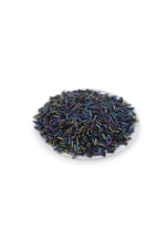 6x2 mm Siyah Janjan Boru Boncuk 100 Gr