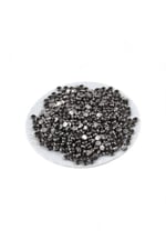 6x2,5 mm Metalik Gri İçten Delikli Plastik Boncuk (30 Gr 430 Adet)