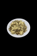 7 mm Gold Ortadan Delikli Metal Pul Payet (30 Gr 190 Adet)