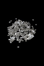 7 mm Gümüş Ortadan Delikli Metal Pul Payet (30 Gr 190 Adet)