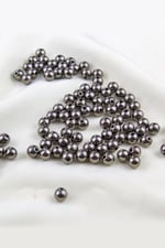 8 mm Antrasit Kaplama CCB Plastik İnci Boncuk Aksesuar Malzemesi (25 Gr)