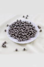 8 mm Antrasit Kaplama CCB Plastik İnci Boncuk Aksesuar Malzemesi (25 Gr)