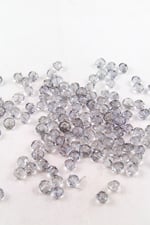 8 mm Basık Gri Boncuk Aksesuar Takı Malzemesi (25 Gram)