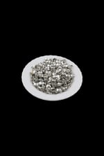 8 mm Bombeli Gümüş Pirinç Pul Payet (20 Gr 110 Adet)