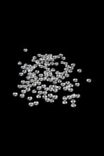 8 mm Bombeli Gümüş Pirinç Pul Payet (20 Gr 110 Adet)