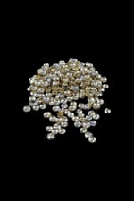8 mm Çift Delikli Bombeli Gold Pul Payet (30 Gr 125 Adet)