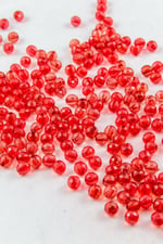 8 mm Dünya Akrilik Boncuk Al Kırmızı Aksesuar Takı Malzemesi (25 Gram)