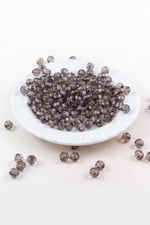 8 mm Dünya Akrilik Boncuk Gri Tonunda Aksesuar Takı Malzemesi (20 Gram)