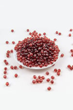 8 mm Dünya Akrilik Boncuk Koyu Bordo Aksesuar Takı Malzemesi (25 Gram)