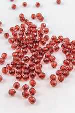 8 mm Dünya Akrilik Boncuk Koyu Bordo Aksesuar Takı Malzemesi (25 Gram)