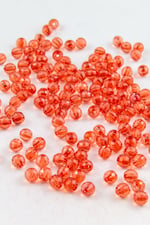 8 mm Dünya Akrilik Boncuk Turuncu Aksesuar Takı Malzemesi (25 Gram)
