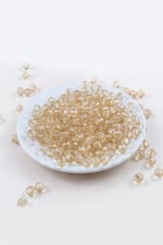 8 mm Dünya Akrilik Krem Boncuk Aksesuar Takı Malzemesi (25 Gram)