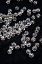 8 mm Dünya Bej Akrilik Boncuk Aksesuar Takı Malzemesi (25 Gram)