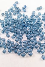 8 mm Dünya Mavi Tonu Akrilik Boncuk Aksesuar Takı Malzemesi (25 Gram)