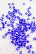 8 mm Dünya Saks Mavi Akrilik Boncuk Aksesuar Takı Malzemesi (25 Gram)