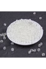 8 mm Dünya Şeffaf Akrilik Boncuk Aksesuar Takı Malzemesi (25 Gram)