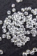 8 mm Dünya Şeffaf Akrilik Boncuk Aksesuar Takı Malzemesi (25 Gram)