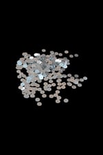 8 mm Gümüş Ortadan Delikli Metal Pul Payet (30 Gr 170 Adet)