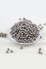 8 mm Koyu Gümüş Kaplama CCB Plastik İnci Boncuk Aksesuar Malzemesi (25 Gr)