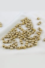8 mm Mat Gold Kaplama 2 Renk CCB Plastik İnci Boncuk Aksesuar Malzemesi (25 Gr)