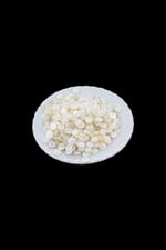 8 mm Ortadan Delikli Krem Sedef Boncuk (200 Adet)