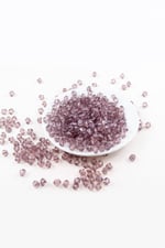 8 mm Piramit Koyu Mürdüm Akrilik Boncuk Aksesuar Takı Malzemesi (25 Gram)